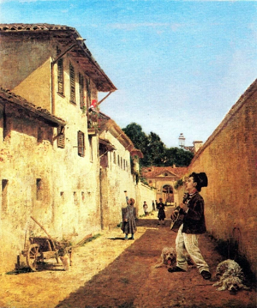 Menestrello in paesaggio solare